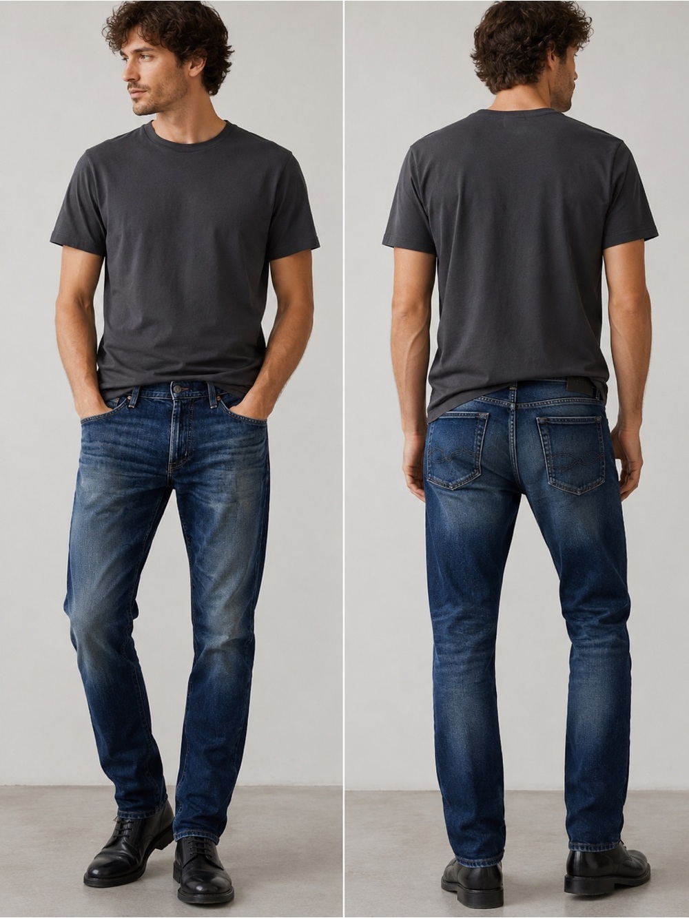 AG Adriano Goldschmied Tellis Modern Slim Men’s Jeans 32R 32x32 Dark Wash Denim